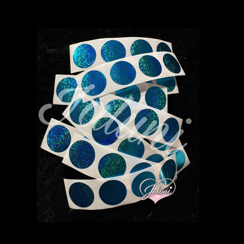 Rubbel-Sticker Rund Türkis
