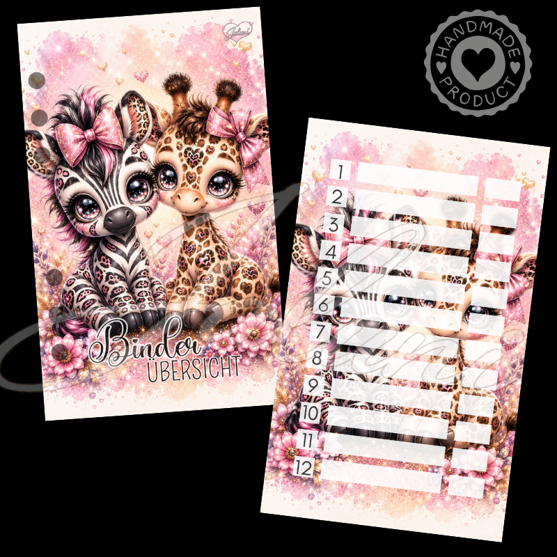 Binderübersicht Zebra & Giraffe