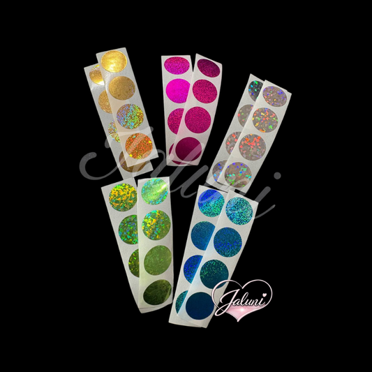 Rubbel-Sticker Rund Bunt