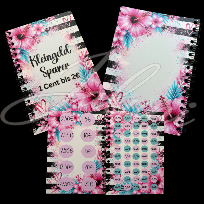 Kleingeld Sparer Blume